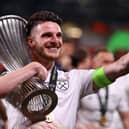 Declan Rice may not leave The London Stadium this summer (Image: Getty Images)