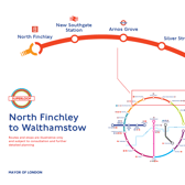 New proposed express bus route between North Finchley and Walthamstow