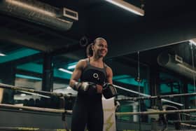 Shannon Ryan inside the ring during a training session