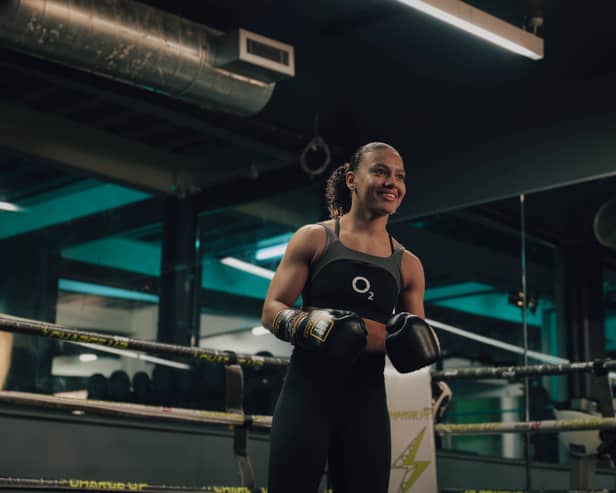 Shannon Ryan inside the ring during a training session