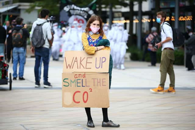 An Extinction Rebellion demonstration against the Silvertown Tunnel project. Credit: Hollie Adams/Getty Images.