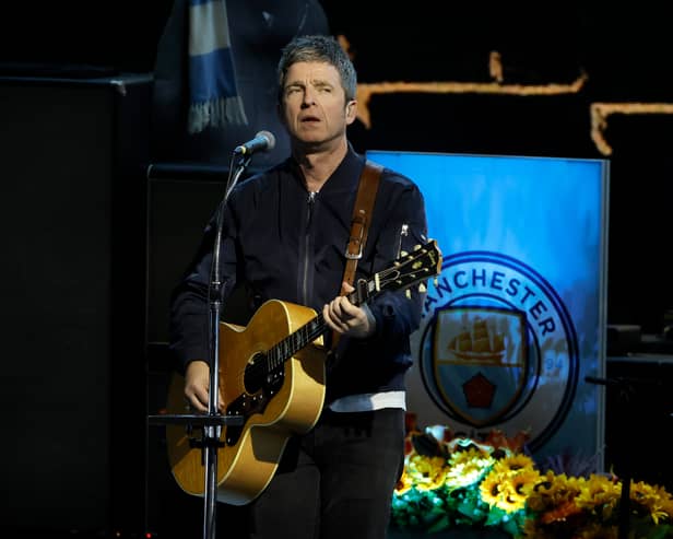 Noel Gallagher performing in Los Angeles on Friday night (Image: Getty Images)
