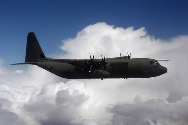 The RAF Hercules will fly over the UK as part of a retirement fly past