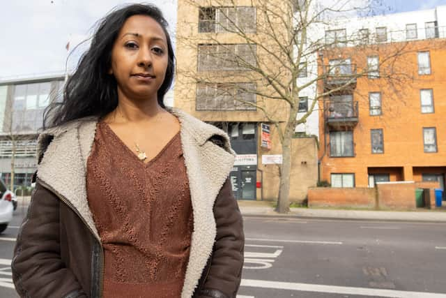 Deepa Mistry said she feels as if her family’s “life has stalled” due to being trapped in a shared ownership scheme. Credit: Graeme Robertson.