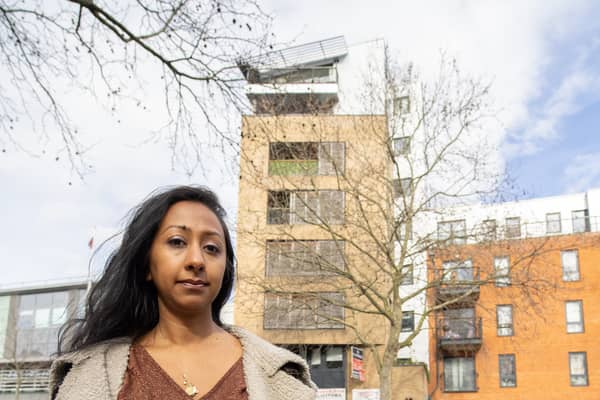 Deepa Mistry said she feels as if her family’s “life has stalled” due to being trapped in a shared ownership scheme. Credit: Graeme Robertson.