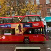 A London bus in Islington. (Photo by André Langlois)