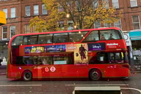 A London bus in Islington. (Photo by André Langlois)