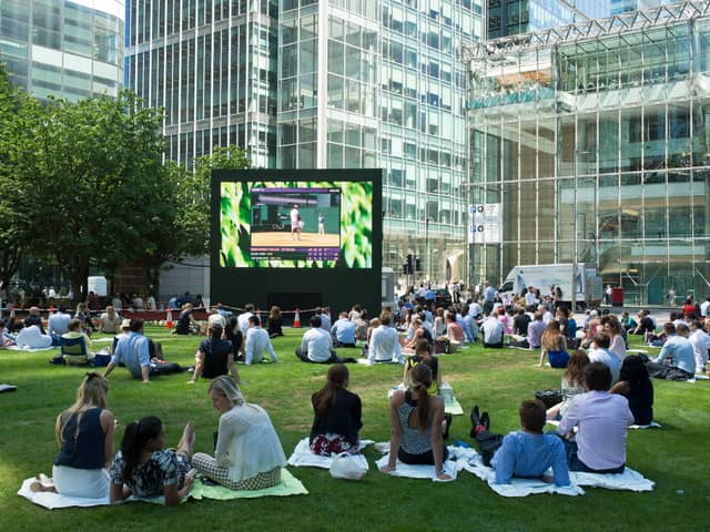 Summers Screens at Canary Wharf