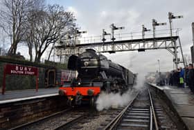 National Rail have issues a safety warning ahead of the Flying Scotsman return journey from London to Portsmouth