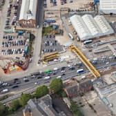 A new footbridge will be installed across the A102