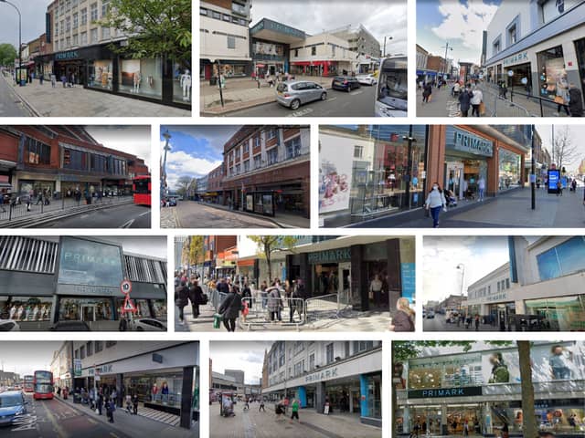 Primark stores in London.