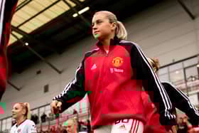 Alessia Russo is expected to join Arsenal and could move ‘within hours’. (Photo by Ash Donelon/Manchester United via Getty Images)