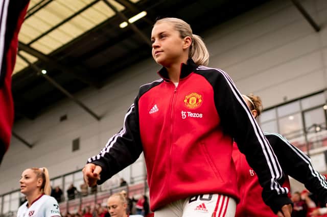 Alessia Russo is expected to join Arsenal and could move ‘within hours’. (Photo by Ash Donelon/Manchester United via Getty Images)