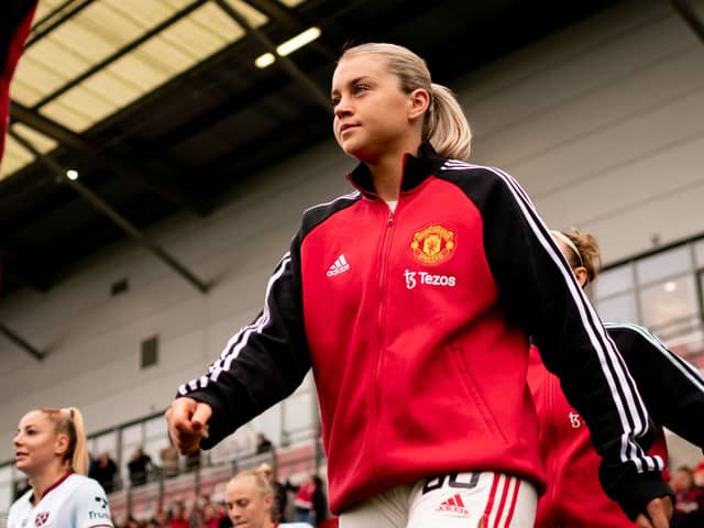 Alessia Russo is expected to join Arsenal and could move ‘within hours’. (Photo by Ash Donelon/Manchester United via Getty Images)