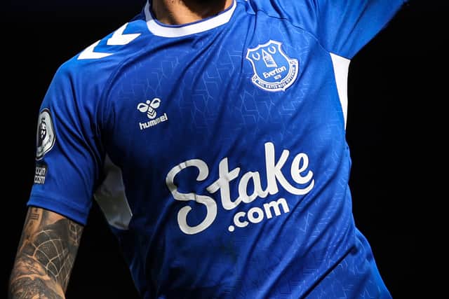 Stake.com is the betting firm that currently sponsors Everton (Image: Getty Images)