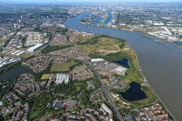 The DLR would be extended across the Thames to Thamesmead. (Photo TfL)