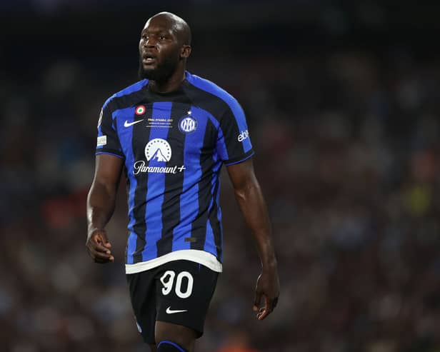Romelu Lukaku of Inter Mila during the UEFA Champions League 2022/23 final match between FC (Photo by Michael Steele/Getty Images)
