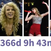 The countdown is on for Taylor Swift at Wembley Stadium in 2024. (Photos by Al Messerschmidt/Theo Wargo for Jingle Ball 2012/Suzanne Cordeiro/Getty)