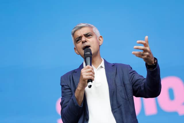 Mayor of London, Sadiq Khan. Credit: Tristan Fewings/Getty Images for Pride In London.