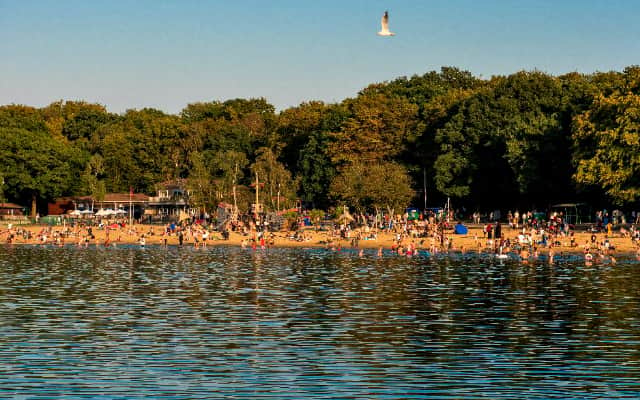 Ruislip Lido is a 60-acre lake with sandy beaches