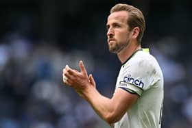 Harry Kane of Spurs applauds the fans after a match