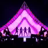 Rose, Jennie, Lisa, and Jisoo of BLACKPINK perform at the Coachella Stage during the 2023 Coachella Valley Music and Arts Festival  on April 22, 2023 in Indio, California. (Photo by Emma McIntyre/Getty Images for Coachella)