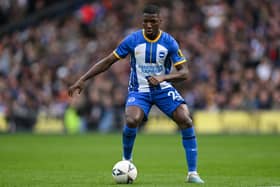  Moises Caicedo of Brighton & Hove Albion in action during the Emirates FA Cup Quarter Final between Brighton & Hove Albion  (Photo by Mike Hewitt/Getty Images)