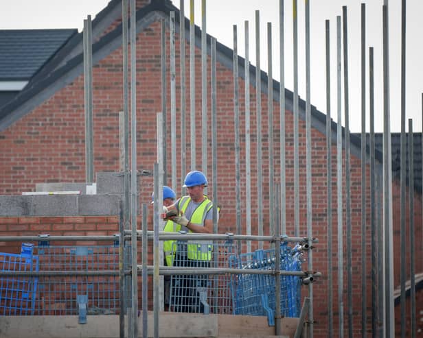 A house being constructed in the UK. Credit: Christopher Furlong/Getty Images.