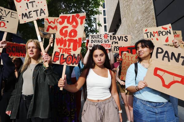 Protests at the Meta's London Office