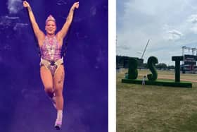 Pink headlines two nights at BST Hyde Park. (Photo by Anna KURTH / AFP/Getty)