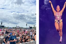 Pink performed at BST Hyde Park. (Photo by ANNA KURTH/AFP via Getty Images)