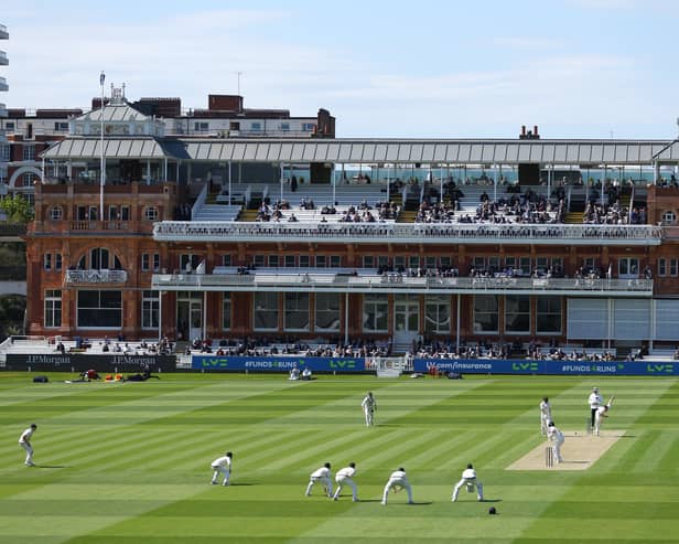 A general view of play on day one of the LV= Insurance County Championship Division 1 match between Middlesex and Nottinghamshire at Lord's Cricket Ground on April 20, 2023 in London, England. (Photo by Clive Rose/Getty Images)