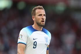 Harry Kane of England  during the UEFA EURO 2024 qualifying round group C match (Photo by Catherine Ivill/Getty Images)