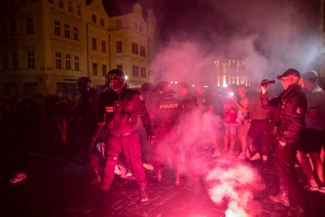 West Ham fans faced frightening scenes in Prague (Image: Getty Images)