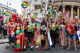 The Pride Parade this weekend will cause some travel disruptions.  Credit: TfL