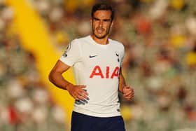 Harry Winks of Tottenham Hotspur FC during the UEFA Europa Conference League match  (Photo by Gualter Fatia/Getty Images)