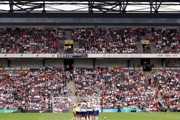 England Lionesses played their final warm-up game before the World Cup at Stadium MK