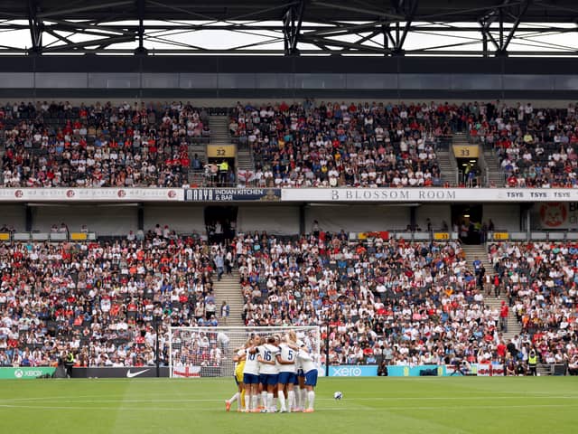 England Lionesses played their final warm-up game before the World Cup at Stadium MK