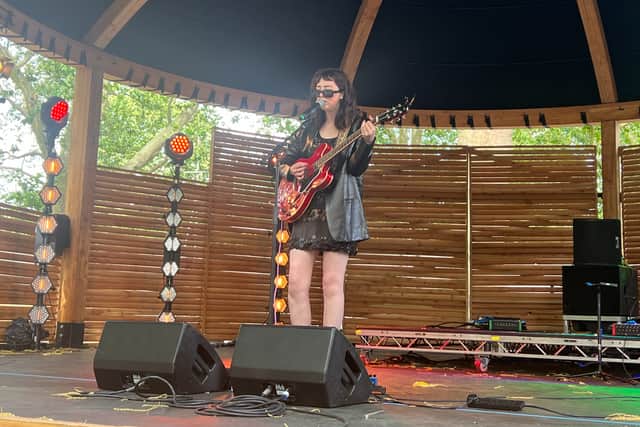 Sarah Crean on the Birdcage Stage at BST Hyde Park. (Photo by André Langlois)