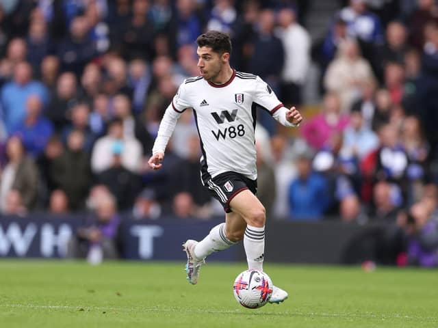  Manor Solomon of Fulham during the Premier League match between Fulham FC and Leicester City  (Photo by Warren Little/Getty Images)