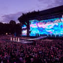 Blackpink on stage at BST Hyde Park. 