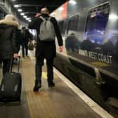 Passengers disembark an Avanti West Coast mainline train at Euston Station. Credit: Christopher Furlong/Getty Images.