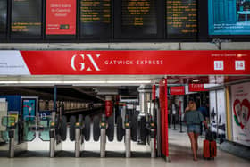 The Gatwick Express gates at Victoria Station. (Photo by Jack Taylor/Getty Images)