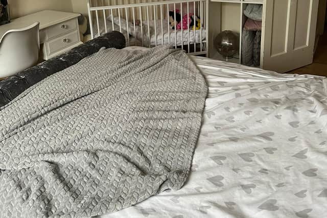 As well as the four children she lives with, Arisha’s 15-year-old also stays on weekends, making the flat even more cramped. Credit: Arisha.