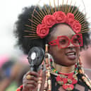  Festival-goer enjoys music at the UK Black Pride 2022: