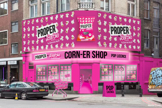 The PROPER X BARBIE-themed corner shop is opening in Shoreditch