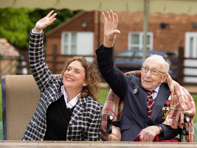 Hannah Ingram-Moore and her late father Captain Tom Moore (Photo: Getty Images)
