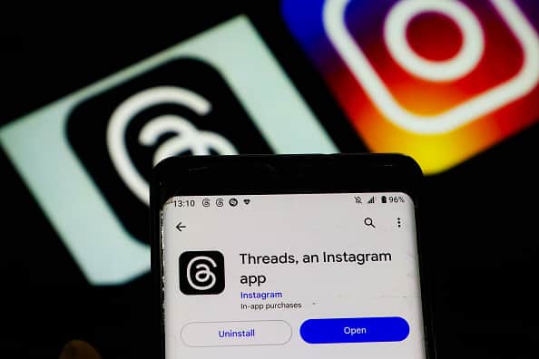 This is what Meta’s Threads won’t let you do if you decide it’s not for you. (Photo Illustration by Thilina Kaluthotage/NurPhoto via Getty Images)