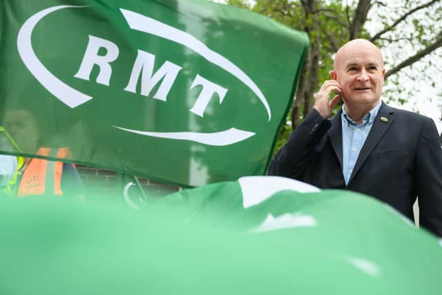 Secretary-General of the National Union of Rail, Maritime and Transport Workers (RMT) Mick Lynch. (Photo by Leon Neal/Getty Images)