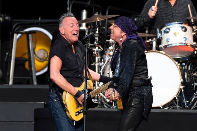 Bruce Springsteen and Steven Van Zandt of the E Street Band at BST Hyde Park Festival 2023. (Photo by Matthew Baker/Getty Images)